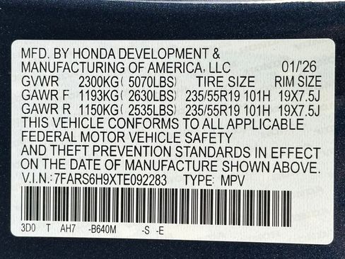 New 2026 Honda CR-V Sport Touring image 21