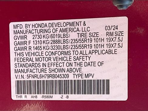 Used 2024 Honda Odyssey Sport image 34