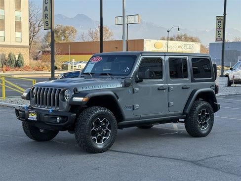 Used 2023 Jeep Wrangler Unlimited Rubicon 4xe w/ Steel Bumper Group image 3