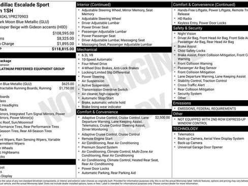 Certified 2023 Cadillac Escalade Sport Platinum image 35