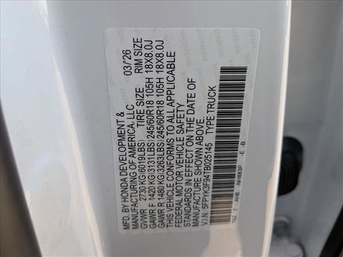 New 2026 Honda Ridgeline Black Edition image 18