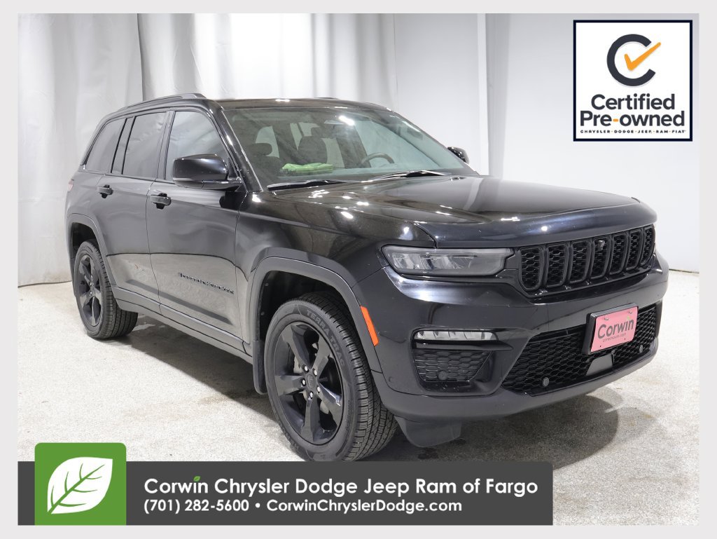Certified 2023 Jeep Grand Cherokee Limited w/ Luxury Tech Group II AWD/4WD 360° Tour
