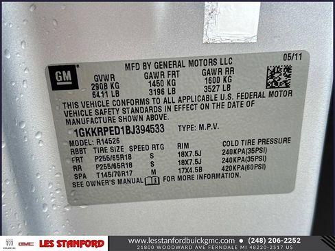 Used 2011 GMC Acadia SLE image 20