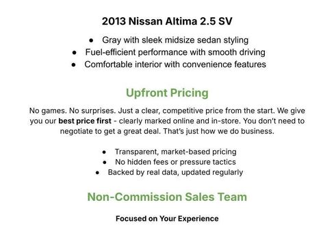 Used 2013 Nissan Altima 2.5 SV FWD image 3