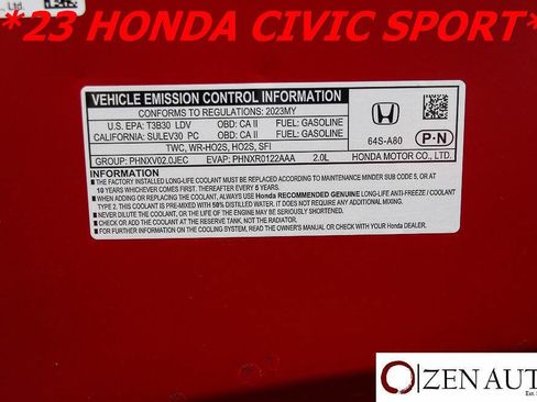 Used 2023 Honda Civic Sport image 63