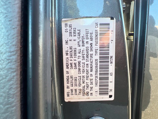 Used 2008 Honda Accord EX image 10