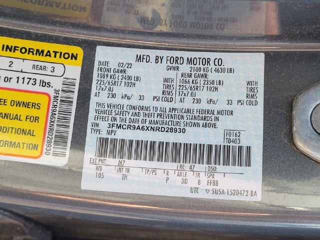 Used 2022 Ford Bronco Sport AWD/4WD image 15