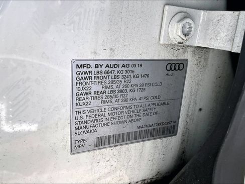 Used 2019 Audi Q7 3.0T Prestige w/ Prestige Package AWD/4WD image 3