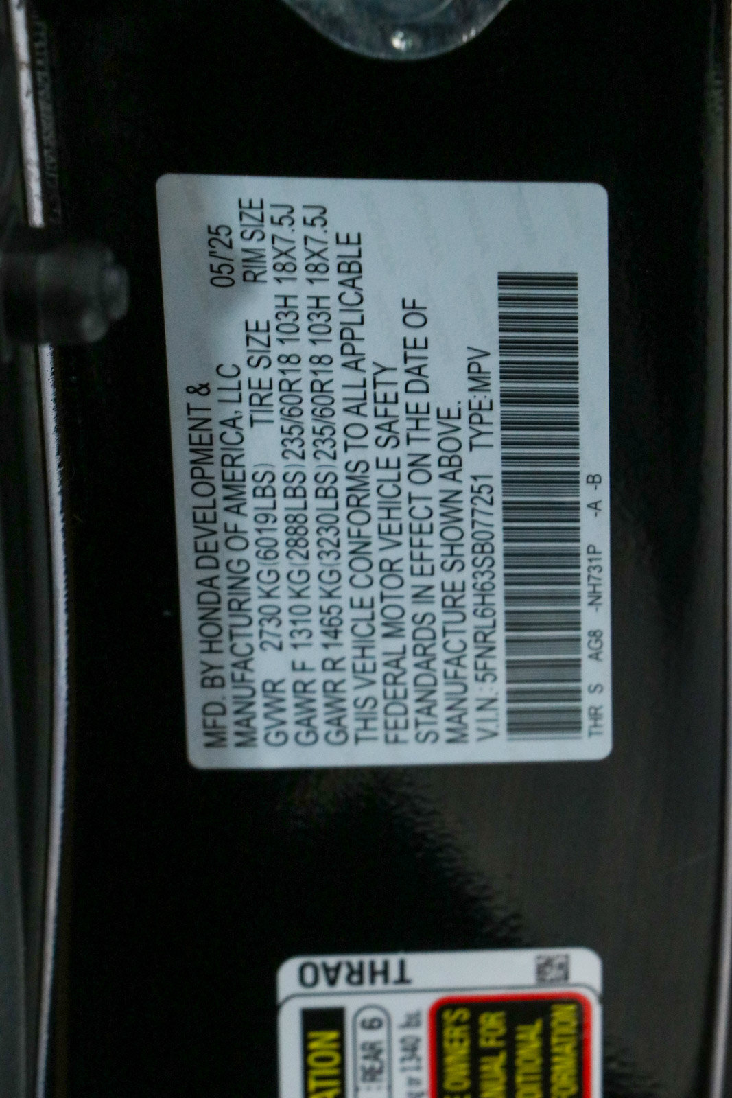 Used 2025 Honda Odyssey EX-L image 35