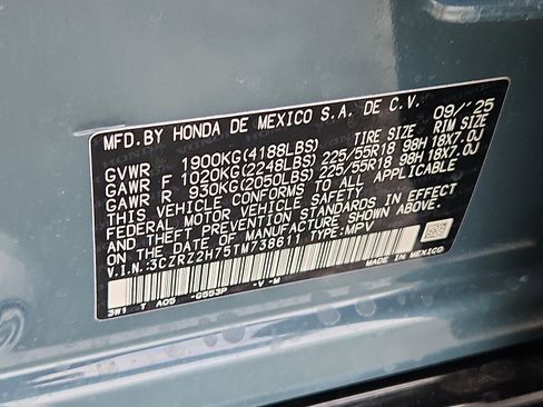 New 2026 Honda HR-V EX-L image 17