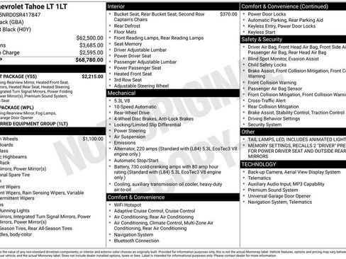 New 2025 Chevrolet Tahoe LT w/ Comfort Package image 30