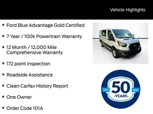 Used 2025 Ford Transit 250 Low Roof w/ Exterior Upgrade Package RWD image 6