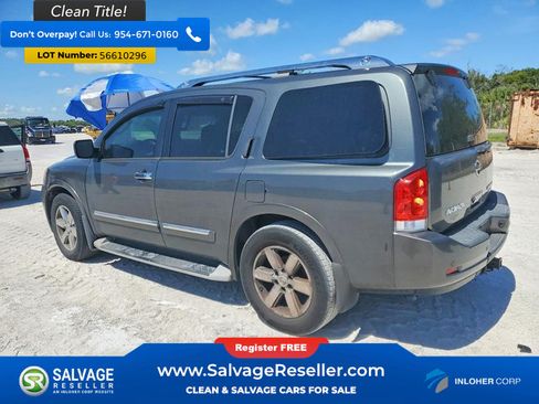 Used 2011 Nissan Armada Platinum w/ 2nd Row Captain Seat Pkg RWD image 3