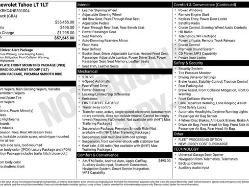 Used 2017 Chevrolet Tahoe LT AWD/4WD image 48
