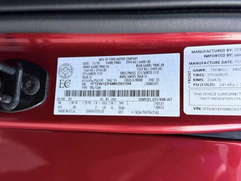 Used 2021 Ford F150 XLT w/ Equipment Group 302A High AWD/4WD image 32