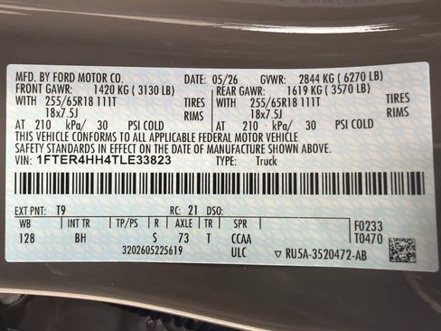 New 2026 Ford Ranger XLT w/ Equipment Group 301A High AWD/4WD image 32