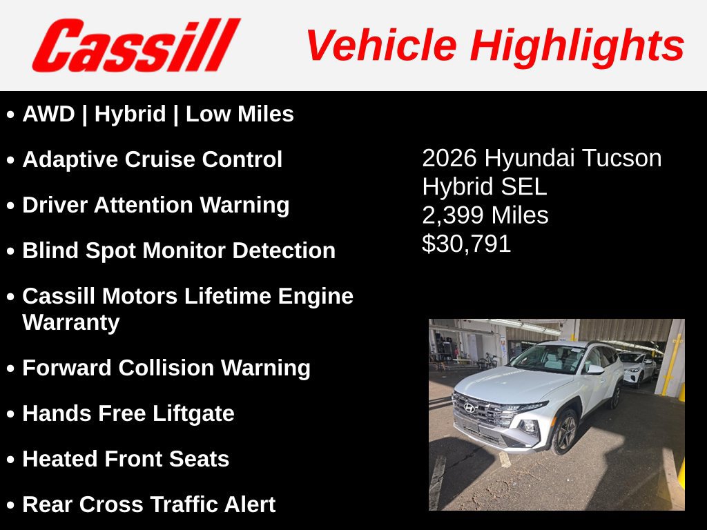 Used 2026 Hyundai Tucson SEL AWD/4WD image 3