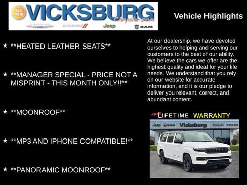 Used 2024 Jeep Grand Wagoneer L Series II w/ Quick Order Packagew 28T AWD/4WD image 19