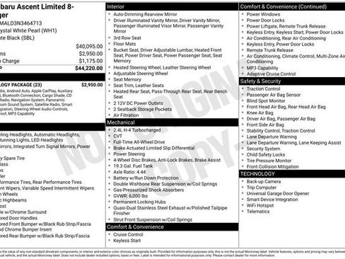 Used 2022 Subaru Ascent Limited w/ Technology Package image 8