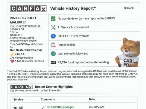 Used 2024 Chevrolet Malibu LT image 5
