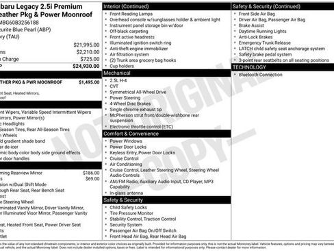 Used 2011 Subaru Legacy 2.5i Premium image 16