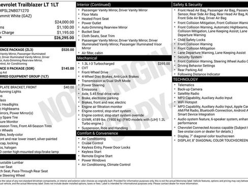 Used 2022 Chevrolet TrailBlazer LT w/ Convenience Package FWD image 2