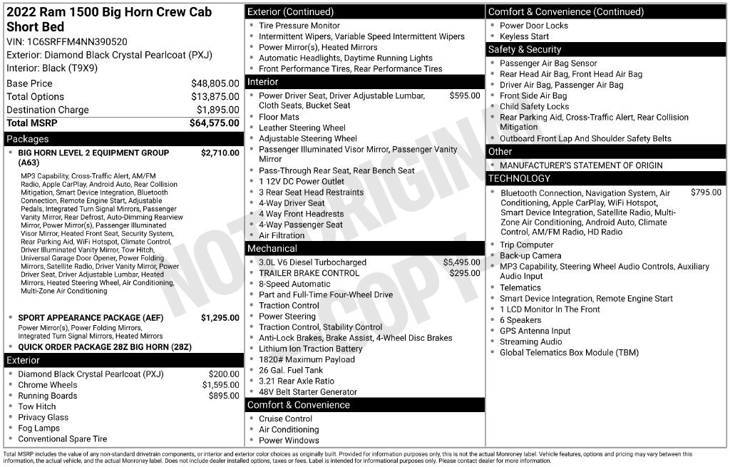 Used 2022 RAM 1500 Big Horn AWD/4WD image 4