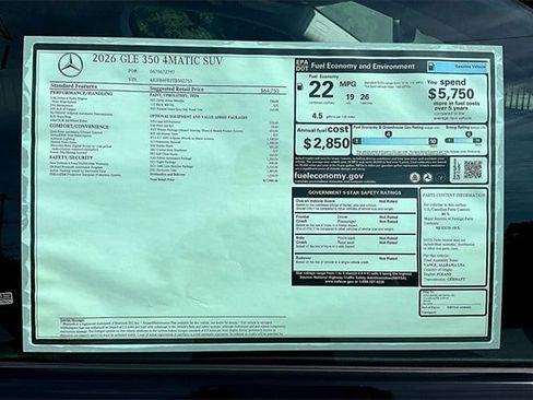 New 2026 Mercedes-Benz GLE 350 4MATIC image 17