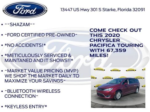 Used 2020 Chrysler Pacifica Touring w/ Advanced Safetytec Group FWD image 5