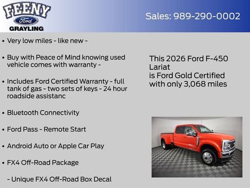Certified 2026 Ford F450 Lariat w/ Lariat Ultimate Package AWD/4WD image 9