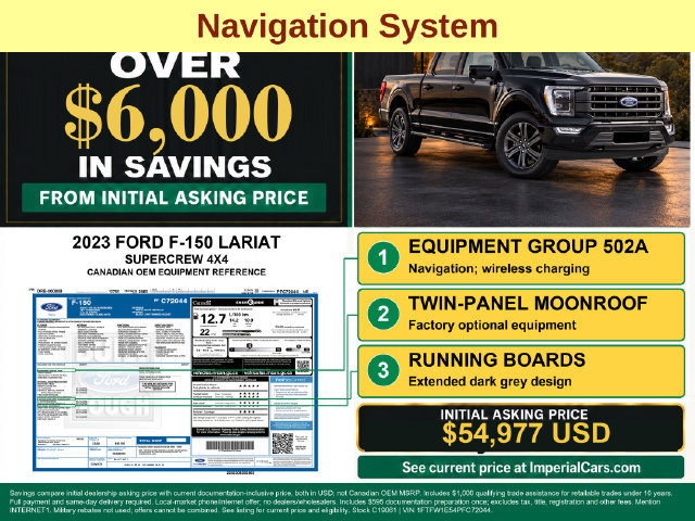 Certified 2023 Ford F150 Lariat w/ Equipment Group 502A High AWD/4WD image 4