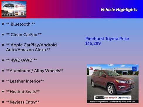 Used 2020 Jeep Compass Latitude w/ Cold Weather Group AWD/4WD image 16
