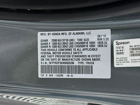 Used 2019 Honda Ridgeline RTL image 12