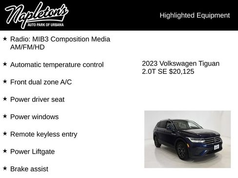 Used 2023 Volkswagen Tiguan SE FWD image 15
