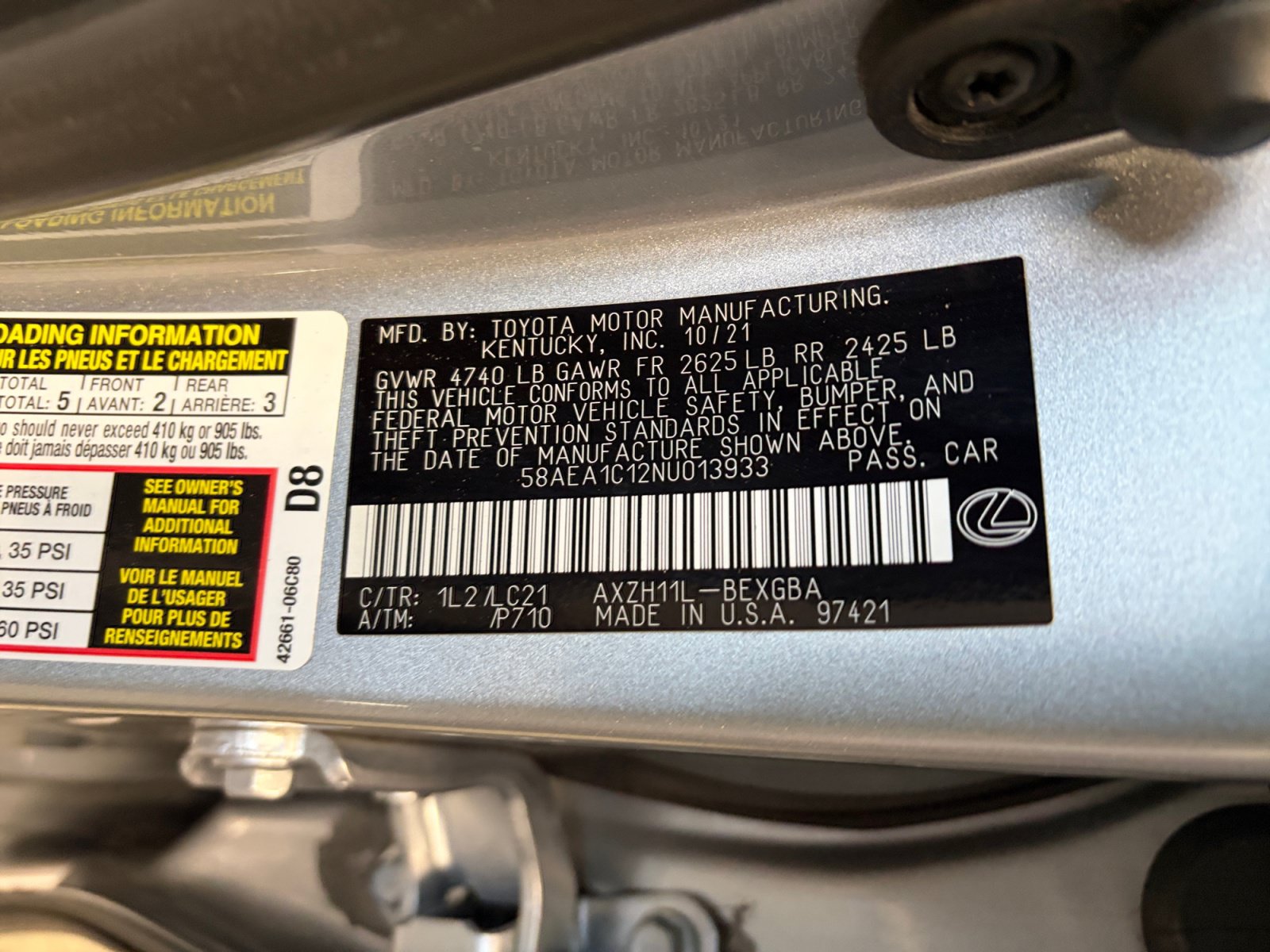 Used 2022 Lexus ES 300h w/ Accessory Package FWD image 25