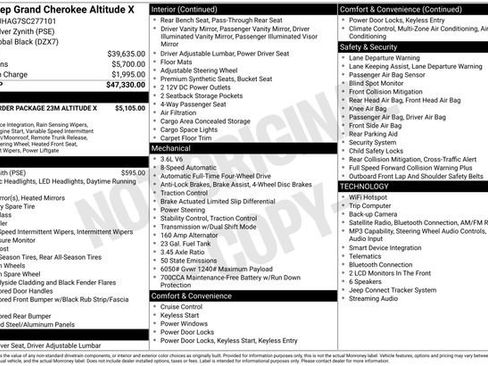 Used 2025 Jeep Grand Cherokee Altitude AWD/4WD image 5
