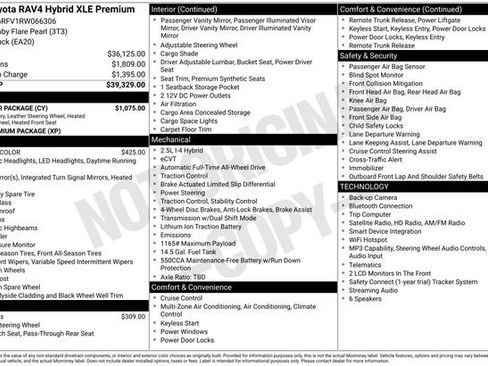 Used 2024 Toyota RAV4 XLE Premium w/ Weather Package AWD/4WD image 33