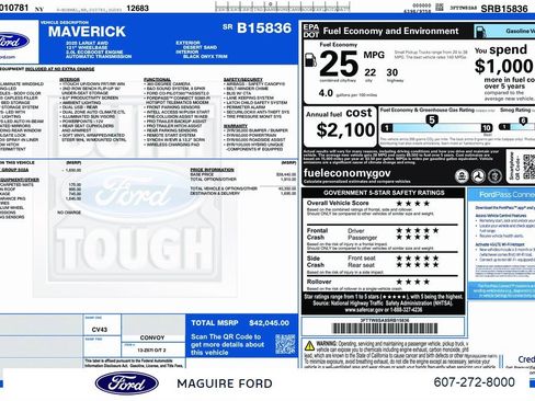 New 2025 Ford Maverick Lariat w/ Black Appearance Package image 2
