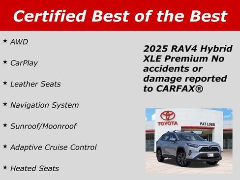 Certified 2025 Toyota RAV4 XLE Premium AWD/4WD image 38
