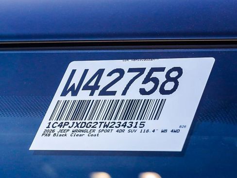 New 2026 Jeep Wrangler Sport S image 33