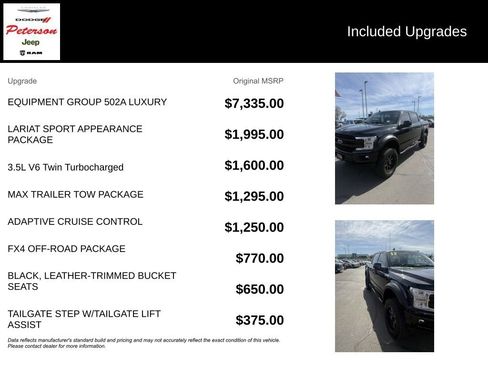 Used 2018 Ford F150 Lariat w/ Equipment Group 502A Luxury image 14