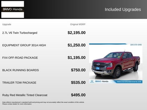 Used 2025 Ford Ranger XLT w/ Equipment Group 301A High AWD/4WD image 5