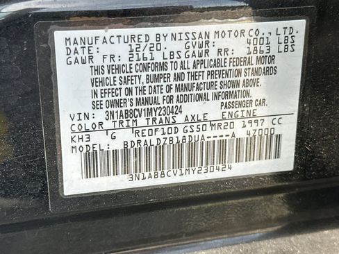 Used 2021 Nissan Sentra SV FWD image 35