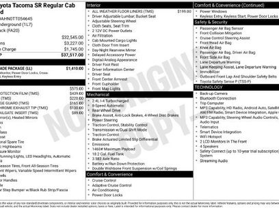 New 2026 Toyota Tacoma SR w/ SR Upgrade Package