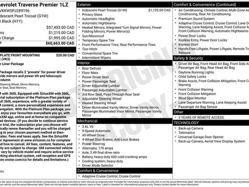 Used 2023 Chevrolet Traverse Premier AWD/4WD image 12