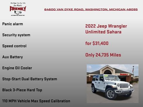 Used 2022 Jeep Wrangler Unlimited Sahara AWD/4WD image 25
