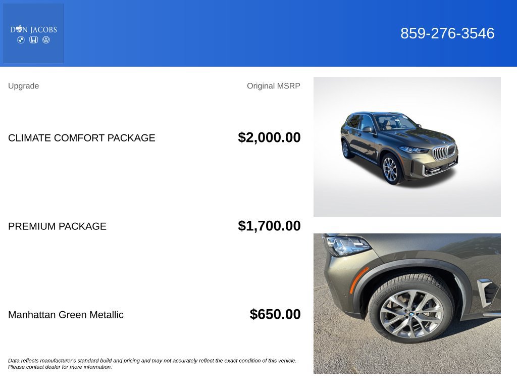 Used 2026 BMW X5 xDrive40i w/ Climate Comfort Package AWD/4WD image 6