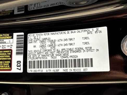 New 2026 Toyota Tacoma SR5 AWD/4WD image 34