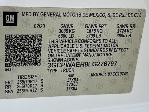 Used 2020 Chevrolet Silverado 1500 W/T w/ WT Value Package RWD image 32