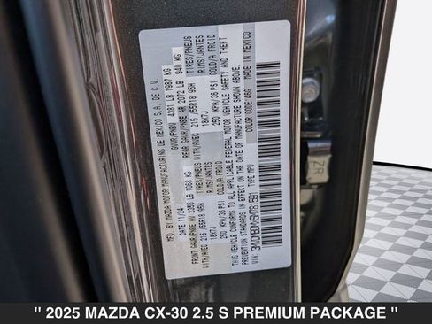 Certified 2025 MAZDA CX-30 AWD 2.5 S w/ Premium Package image 42
